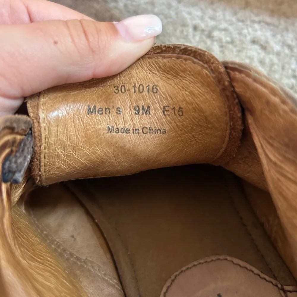 Trask Brady brown leather chukka boot Men's 9‎